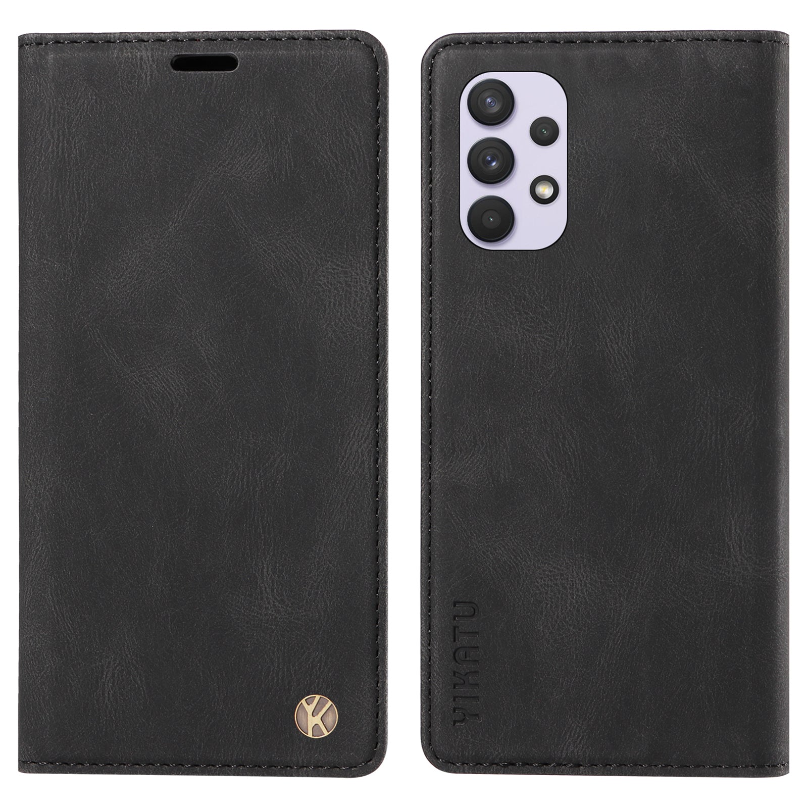 YIKATU YK-004 For Samsung Galaxy A32 4G (EU Version) Magnetic Closing PU Leather Wallet Cover Phone Stand Case YIKATU YK-004 For Samsung Galaxy A32 4G (EU Version) Magnetic Closing PU Leather Wallet Cover Phone Stand Case